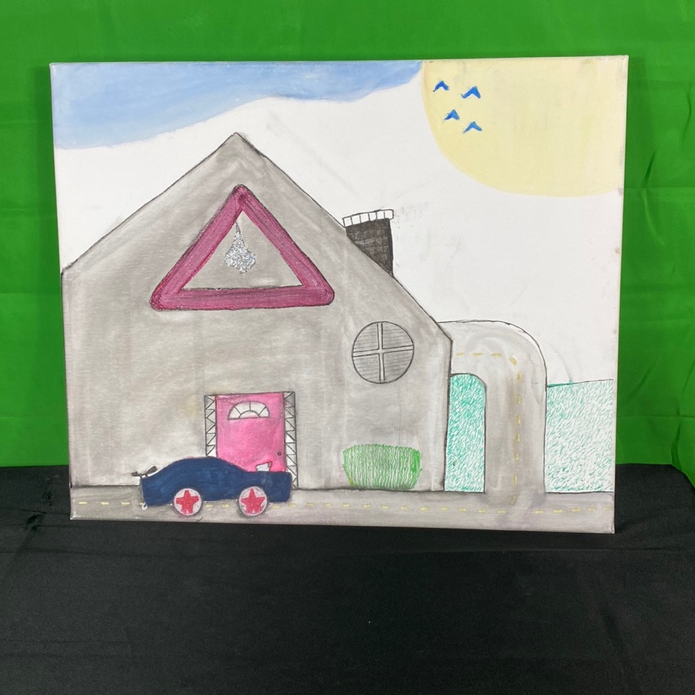 Original hand-painted wall decor canvas